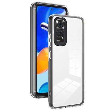 Hibridni ovitek "Crystal Bumper" z vgrajeno zaščito zadnje kamere za Xiaomi Redmi Note 12S - metallic black