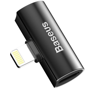 2v1 lightning adapter Baseus "L46" - črn 2v1 lightning adapter Baseus "L46" - črn