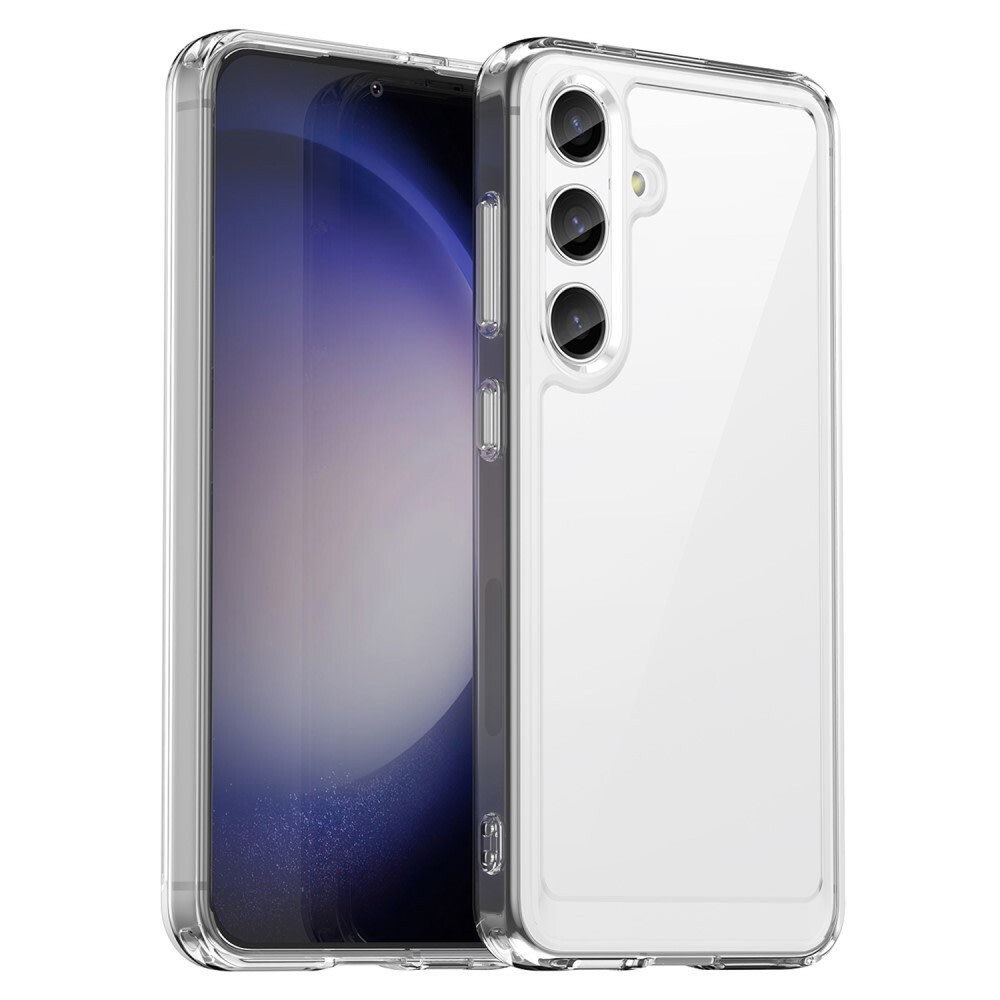 Hibriden ovitek "Frame Shield" za Samsung Galaxy S24 Plus / S25 Plus - prozoren