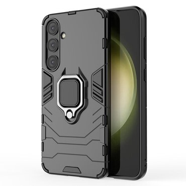 Robusten ovitek "Impact X Ring" za Samsung Galaxy S24 Plus - črn