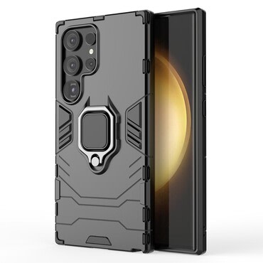 Robusten ovitek "Impact X Ring" za Samsung Galaxy S24 Ultra - črn