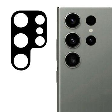 Full body zaščitno steklo za zadnjo kamero za Samsung Galaxy S24 Ultra - črno