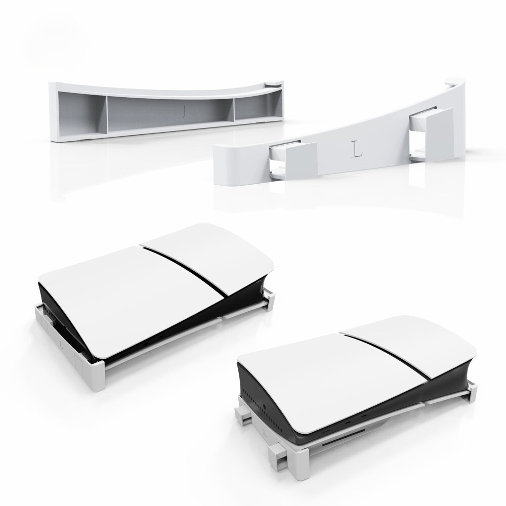Elegantno in priročno stojalo iz TPU materiala "JYS" za PlayStation 5 Slim (Digital / Disc Version), ki zagotavlja boljši pretok zraka in večjo stabilnost