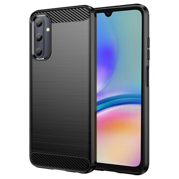 TPU gel ovitek "Brushed Carbon" za Samsung Galaxy A05s - črn