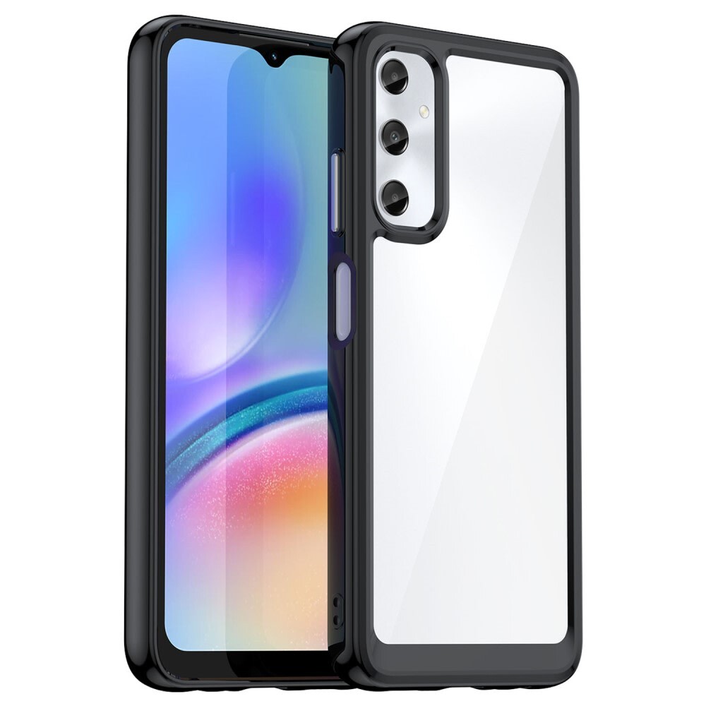 Hibriden ovitek "Frame Shield" za Samsung Galaxy A05s - črn