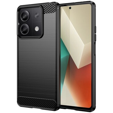 TPU gel ovitek "Brushed Carbon" za Xiaomi Redmi Note 13 5G - črn TPU gel ovitek "Brushed Carbon" za Xiaomi Redmi Note 13 5G - črn