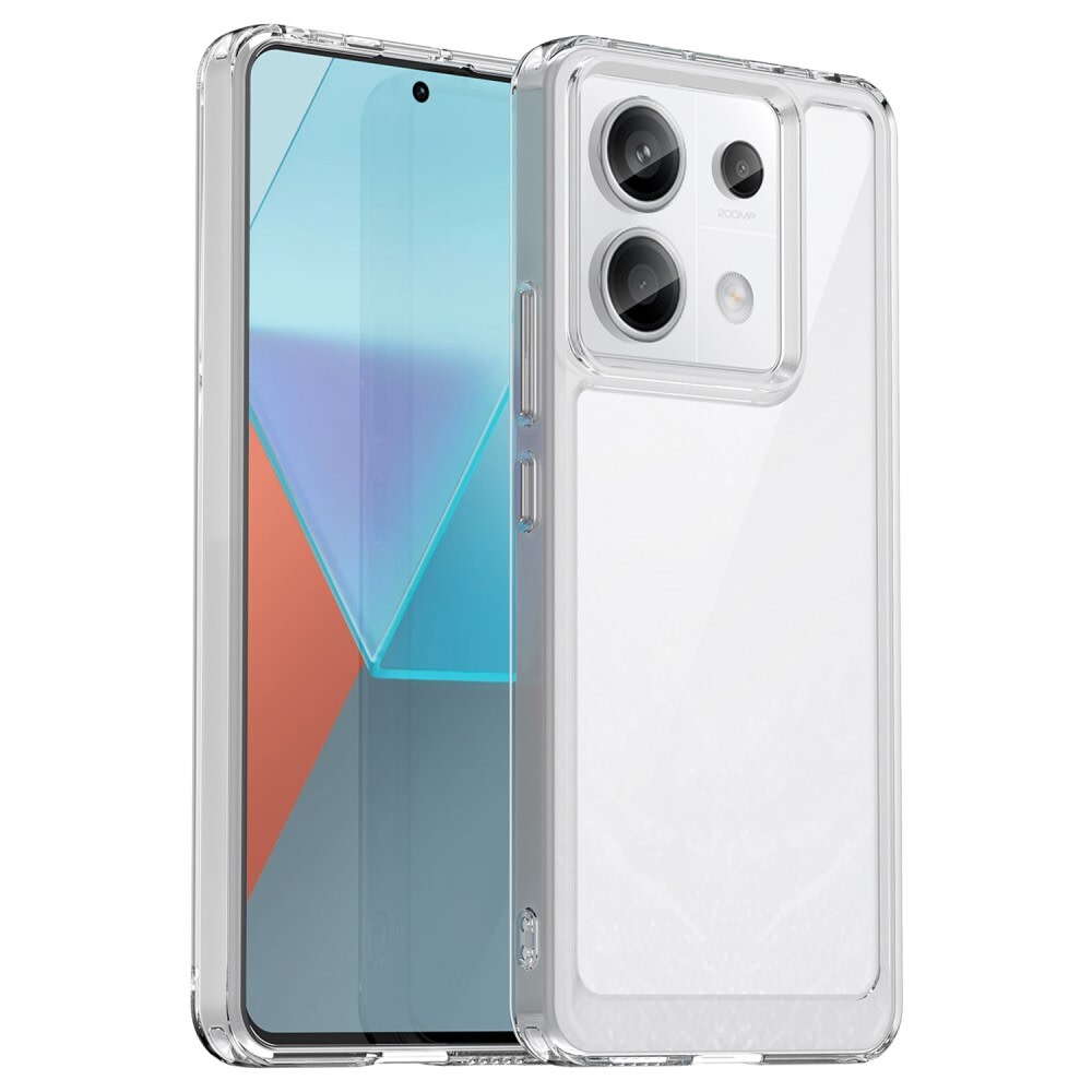 Hibriden ovitek "Frame Shield" za Xiaomi Redmi Note 13 Pro 5G / Poco X6 - prozoren