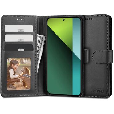 Etui Tech-Protect "Wallet" iz umetnega usnja za Xiaomi Redmi Note 13 Pro 5G / Poco X6 - black