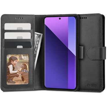 Etui Tech-Protect "Wallet" iz umetnega usnja za Xiaomi Redmi Note 13 Pro Plus 5G - black