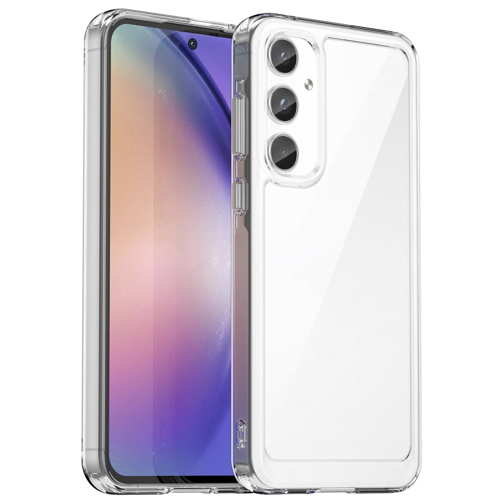 Hibriden ovitek "Frame Shield" za Samsung Galaxy A55 - prozoren
