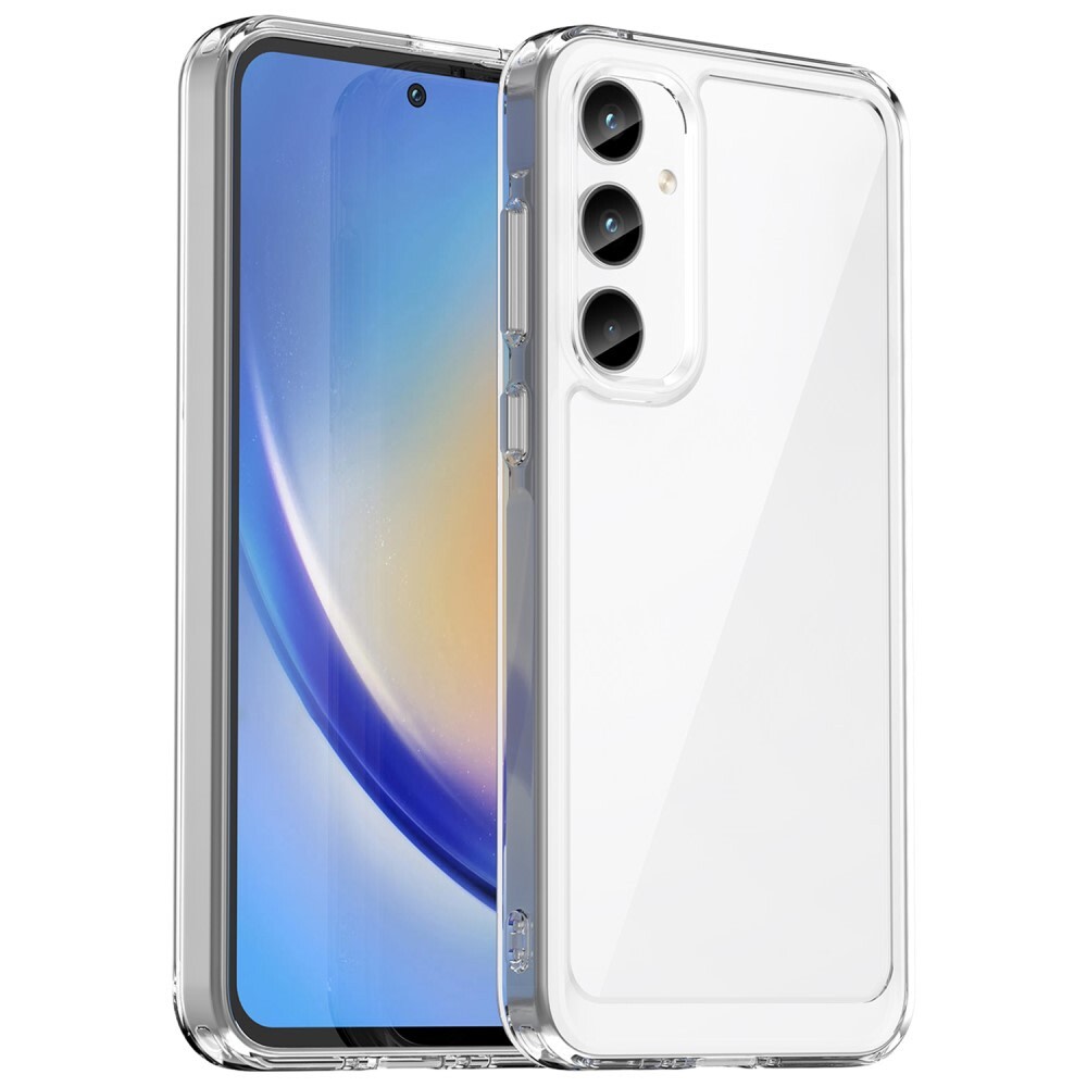 Hibriden ovitek "Frame Shield" za Samsung Galaxy A35 - prozoren