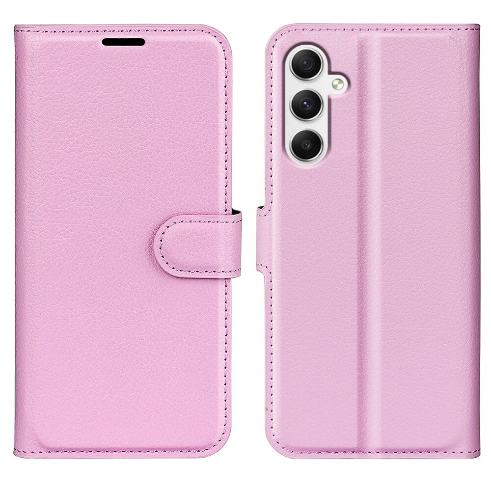 Etui "Litchi" za Samsung Galaxy A35 - roza