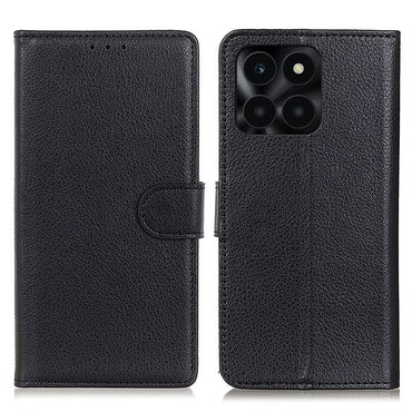Etui "Litchi" za Honor X6a - črn Etui "Litchi" za Honor X6a - črn