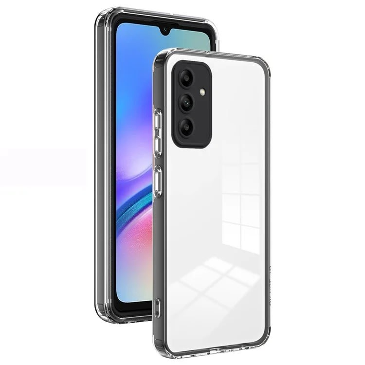 Hibridni ovitek "Crystal Bumper" z vgrajeno zaščito zadnje kamere za Samsung Galaxy A55 - metallic black