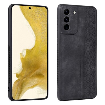 Premium ovitek Cube Leather za Samsung Galaxy S21 Plus z vgrajeno zaščito zadnjih kamer - graphite black