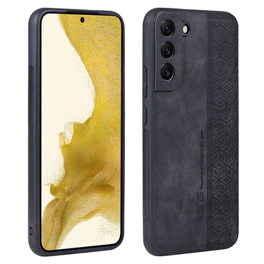 Premium ovitek Cube Leather za Samsung Galaxy S21 FE 5G z vgrajeno zaščito zadnjih kamer - graphite black