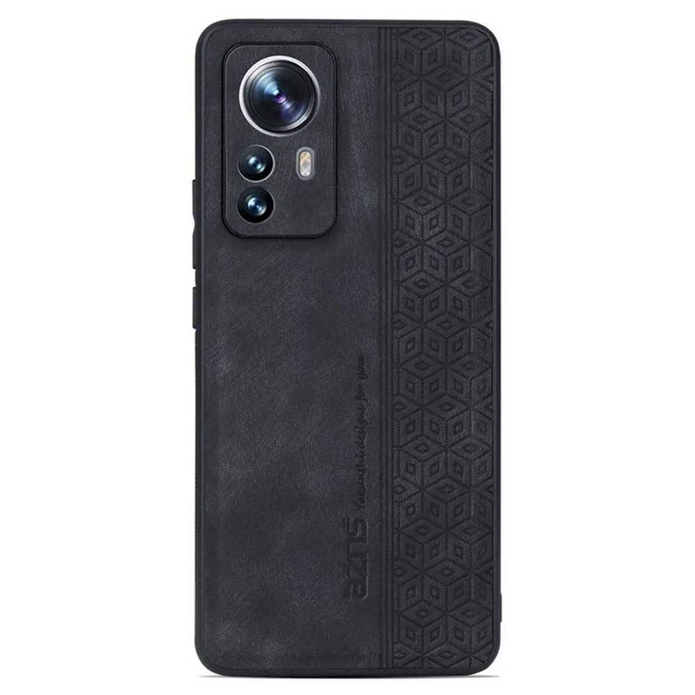 Premium ovitek Cube Leather za Xiaomi 12 Lite z vgrajeno zaščito zadnjih kamer - graphite black