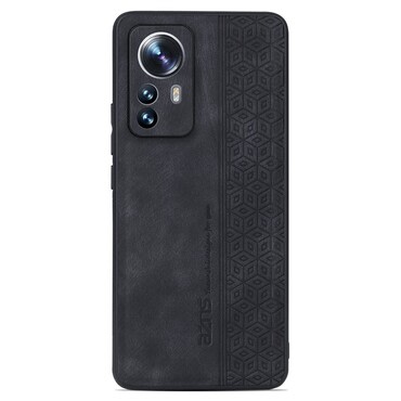Premium ovitek Cube Leather za Xiaomi 12 / 12X z vgrajeno zaščito zadnjih kamer - graphite black
