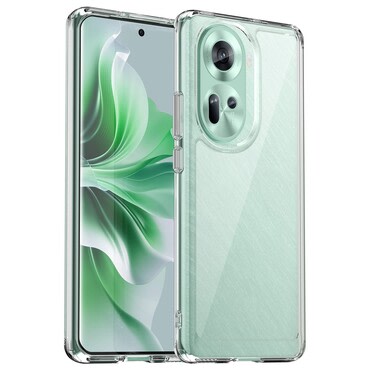 Hibriden ovitek "Frame Shield" za Oppo Reno11 - prozoren