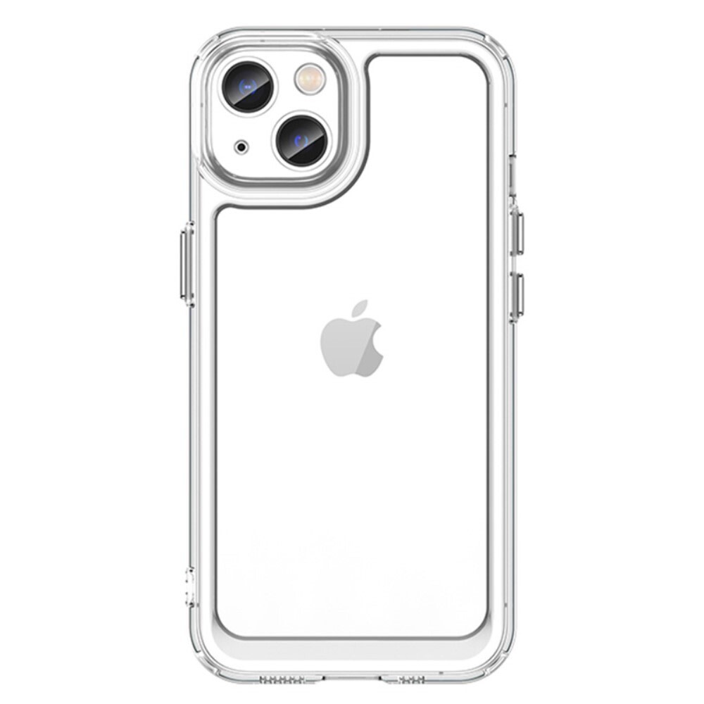 Hibriden ovitek "Frame Shield" za iPhone 13 - prozoren