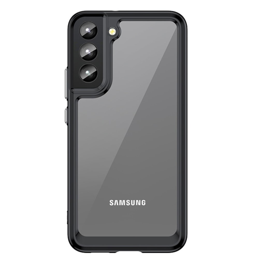 Hibriden ovitek "Frame Shield" za Samsung Galaxy S22 Plus - črn