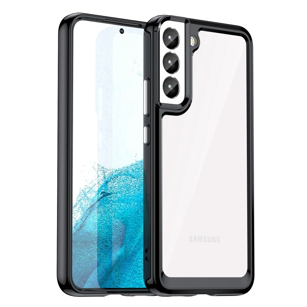 Hibriden ovitek "Frame Shield" za Samsung Galaxy S23 Plus - črn
