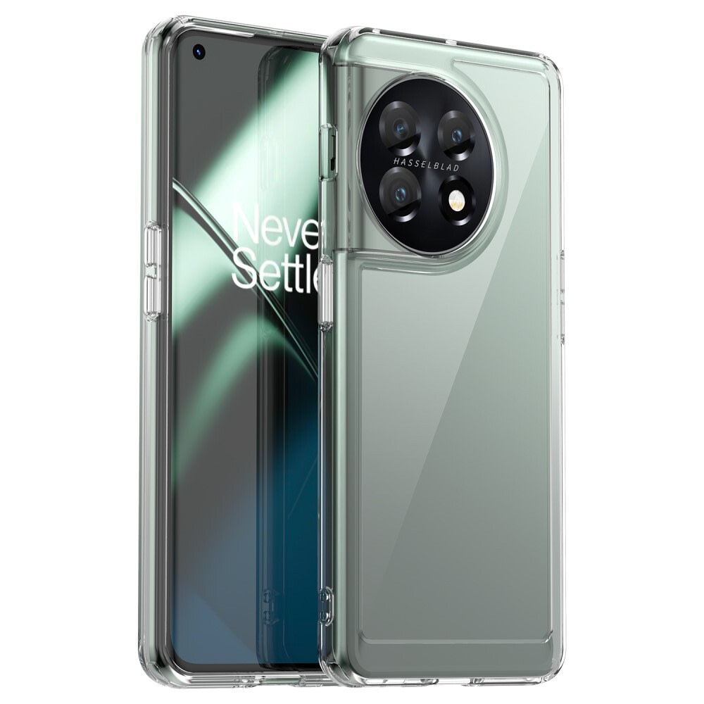 Hibriden ovitek "Frame Shield" za OnePlus 11 5G - prozoren