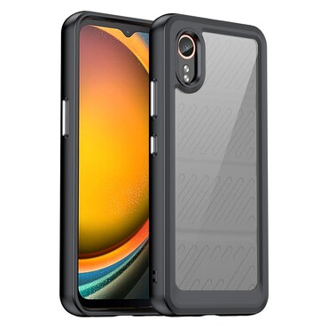Hibriden ovitek "Frame Shield" za Samsung Galaxy Xcover 7 - črn