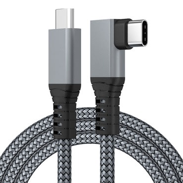 Izjemno dolgi USB-C v USB-C kabel LongMe X5 - 6 m - gunmetal