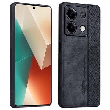 Premium ovitek Cube Leather za Xiaomi Redmi Note 13 5G z vgrajeno zaščito zadnjih kamer - graphite black