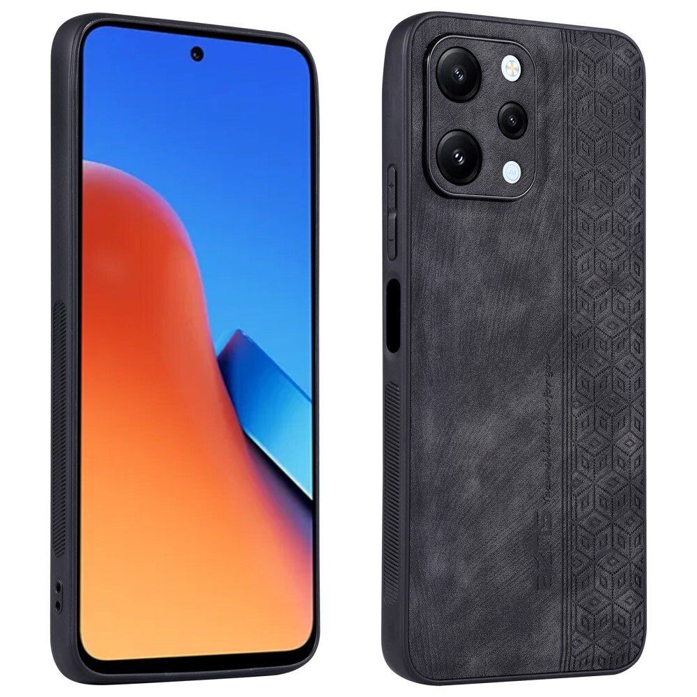 Premium ovitek Cube Leather za Xiaomi Redmi 12 4G z vgrajeno zaščito zadnjih kamer - graphite black
