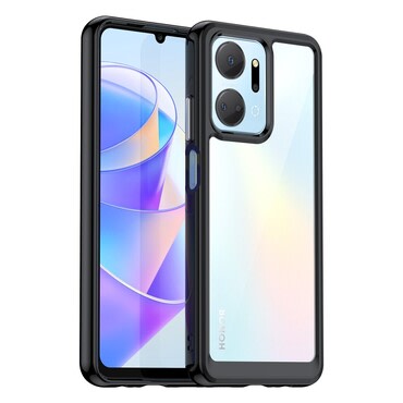 Hibriden ovitek "Frame Shield" za Honor X7a - črn Hibriden ovitek "Frame Shield" za Honor X7a - črn