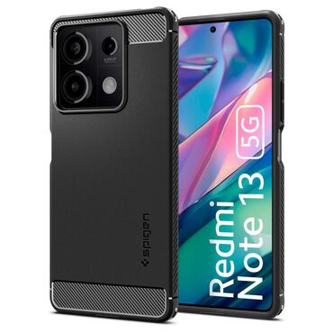 Ovitek Spigen "Rugged Armor" za Xiaomi Redmi Note 13 5G - black