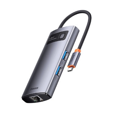 Multifunkcijski USB Hub Baseus "Metal Gleam" 4v1 z USB-C izhodom Multifunkcijski USB Hub Baseus "Metal Gleam" 4v1 z USB-C izhodom