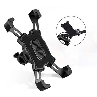 Robustno držalo za kolo, motor ali skiro InstaLock za vse telefone - metal black Robustno držalo za kolo, motor ali skiro InstaLock za vse telefone - metal black