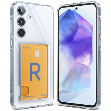 Ovitek Ringke "Fusion Card" za Samsung Galaxy A55 - clear