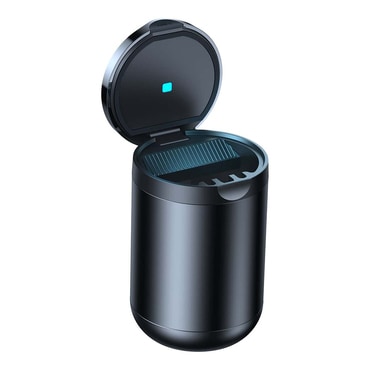 Pepelnik za avto Baseus "Premium 2" z LED ostvetlitvijo - črn