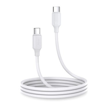 USB-C v USB-C kabel Joyroom s 480 Mb/s prenosa podatkov in PD3.0 polnjenjem 60W - 1 m - bel USB-C v USB-C kabel Joyroom s 480 Mb/s prenosa podatkov in PD3.0 polnjenjem 60W - 1 m - bel
