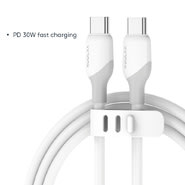 USB-C v USB-C kabel SyncFlow Gen2 s PD 30W podporo - 2 m - liquid white