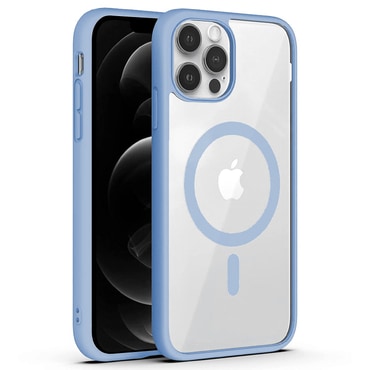 Hibridni ovitek "PastelMag" z magnetom MagSafe za iPhone 15 Pro - sky blue