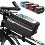 Vodoodporna torba za kolo BikeSoul z vgrajenim etuijem in veliko prostornino za nameščanje na okvir kolesa