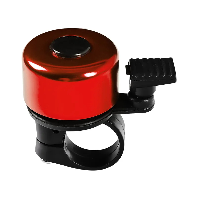 Zvonec za kolo Ding Ding - aluminijasti zvonec za varnost v prometu - metallic red