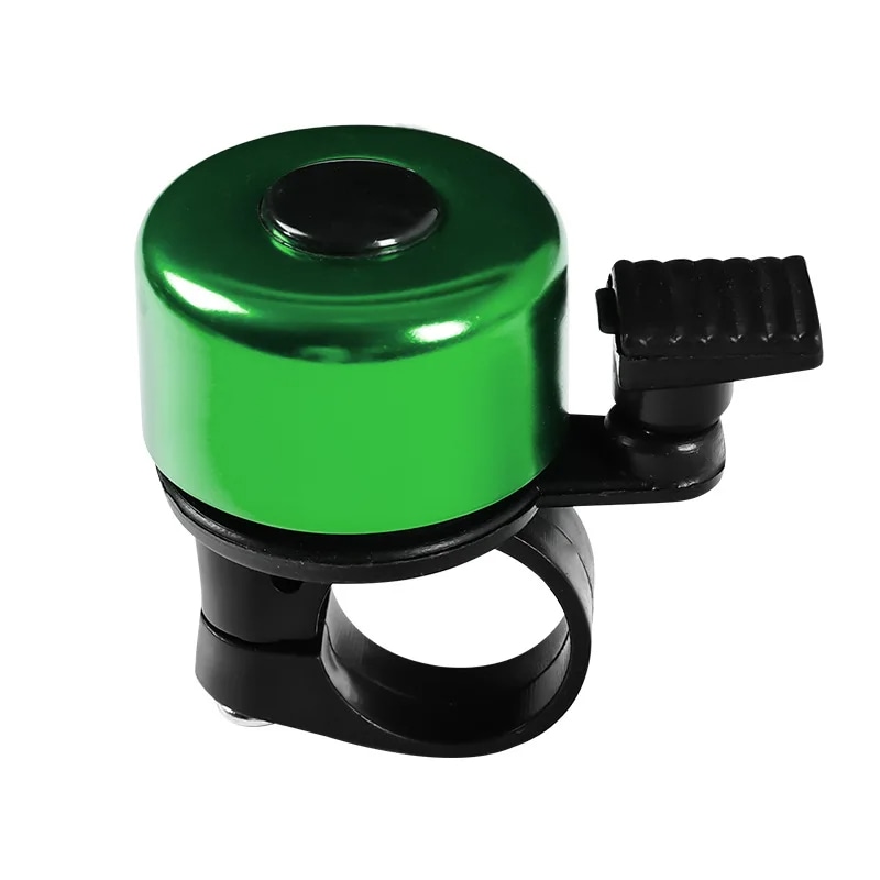 Zvonec za kolo Ding Ding - aluminijasti zvonec za varnost v prometu - metallic green