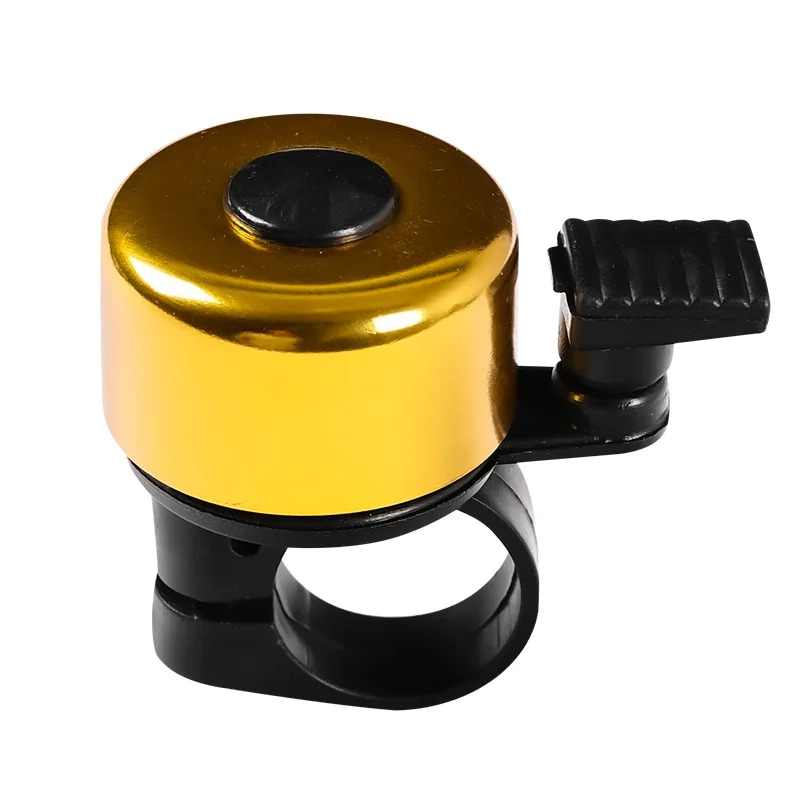 Zvonec za kolo Ding Ding - aluminijasti zvonec za varnost v prometu - metallic gold