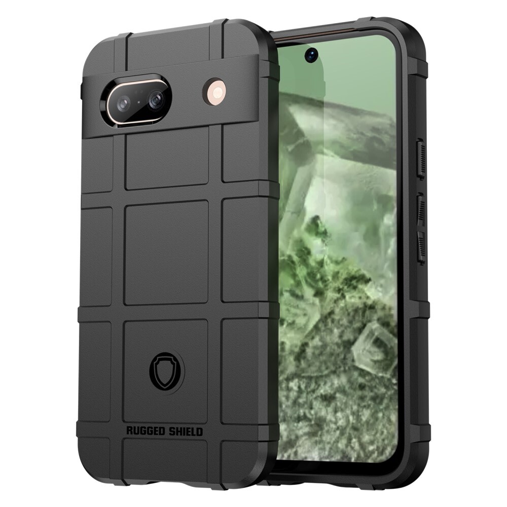 TPU gel ovitek "Square Grid" za Google Pixel 8a - črn