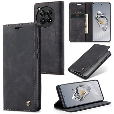 Etui CaseMe MagFlip za OnePlus 12 z najvišjim nivojem zaščite in samodejnim magnetnim zapiranjem - smooth black Etui CaseMe MagFlip za OnePlus 12 z najvišjim nivojem zaščite in samodejnim magnetnim zapiranjem - smooth black