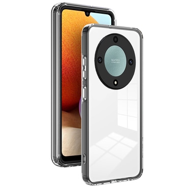 Hibridni ovitek "Crystal Bumper" z vgrajeno zaščito zadnje kamere za Honor Magic5 Lite 5G - metallic black