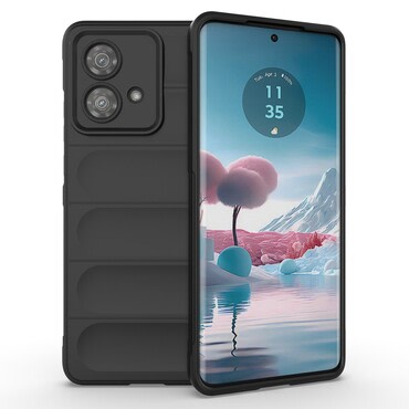 Robusten ovitek "Waves" za Motorola Edge 40 - črn