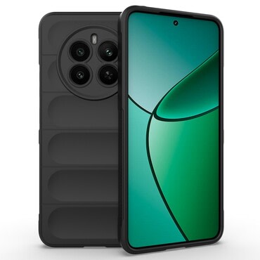 Robusten ovitek "Waves" za Realme 12 Plus - črn