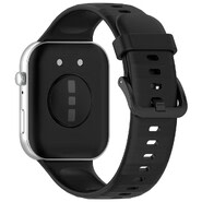 Silikonski pas za uro Huawei Watch Fit 3 - črn